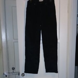 Womens Black Corduroy Pants